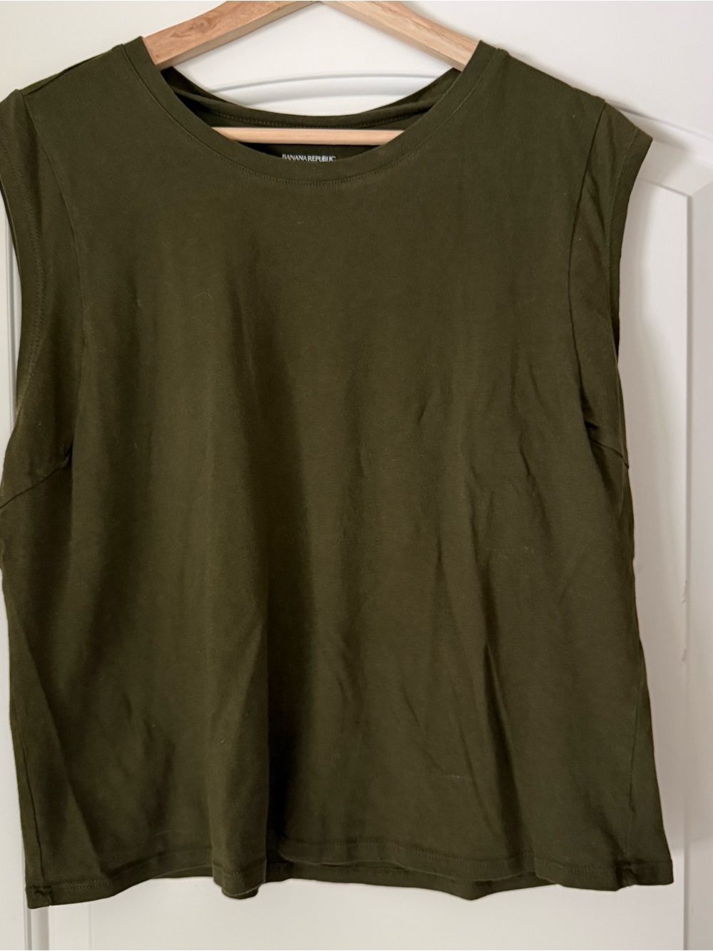 Banana Republic Olive Green Muscle Tee